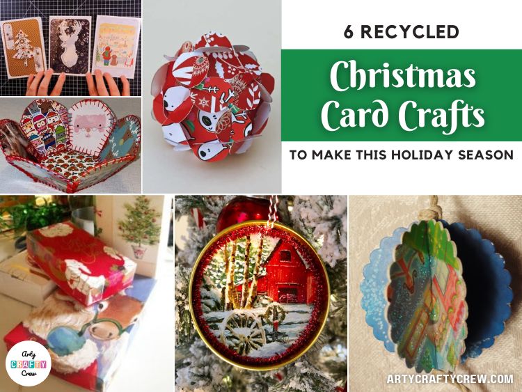 FB BLOG POSTER - 6 Recycled Christmas Card Crafts To Make This Holiday Season