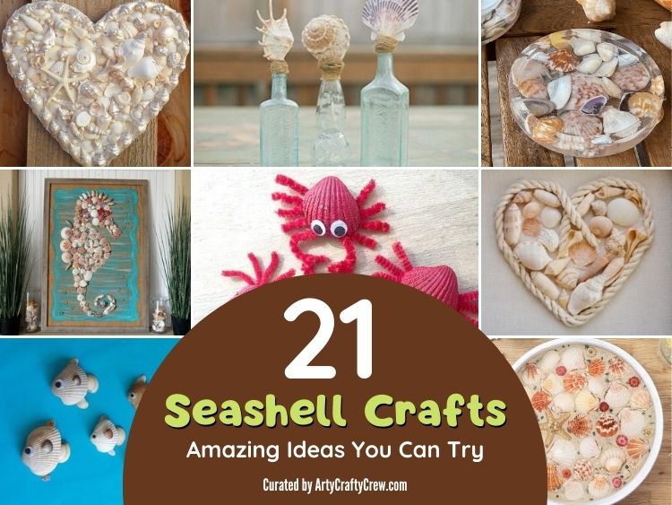 21 Amazing Seashell Crafts Ideas You Can Try - Facebook Poster