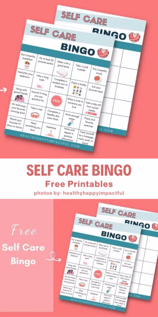4. Self care bingo