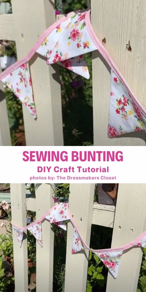 10. Sewing Bunting For My Garden