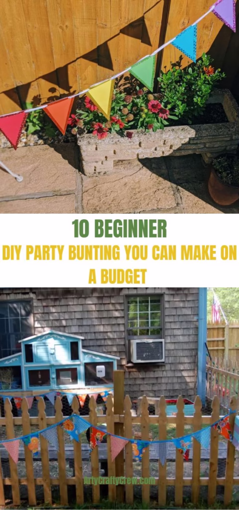 2. BLOG PIN 2 - 10 Beginner DIY Party Bunting You Can Make On A Budget - The Knit Crew