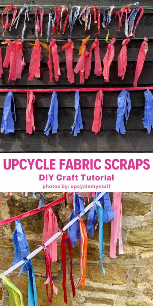 4. Upcycle Fabric Scraps to Party Buntings