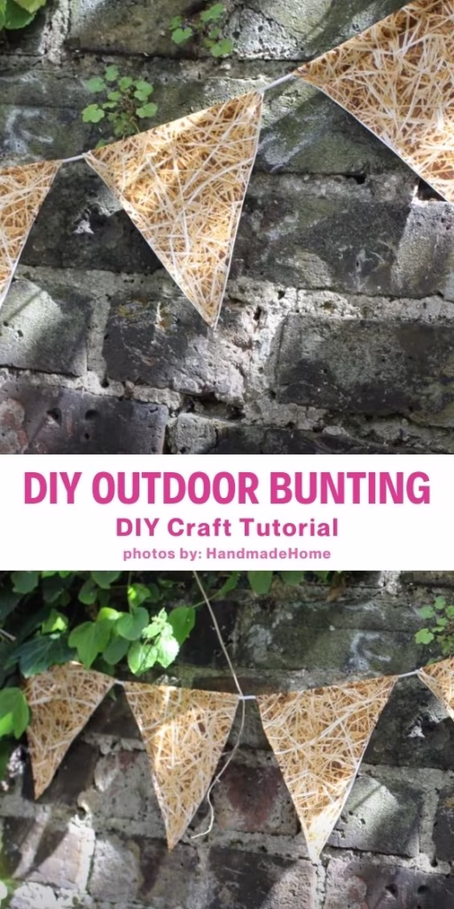 7. Outdoor bunting DIY