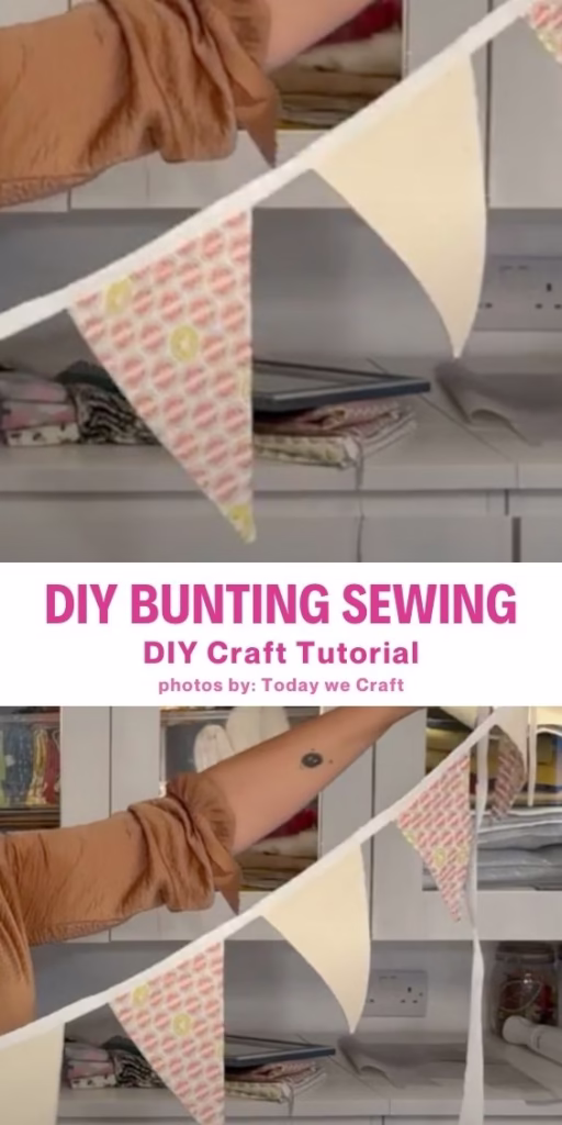 9. DIY Bunting Sewing Tutorial