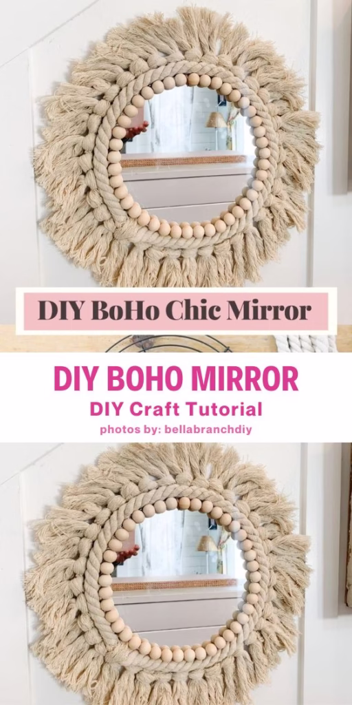 11. Beautiful DIY BoHo Mirror