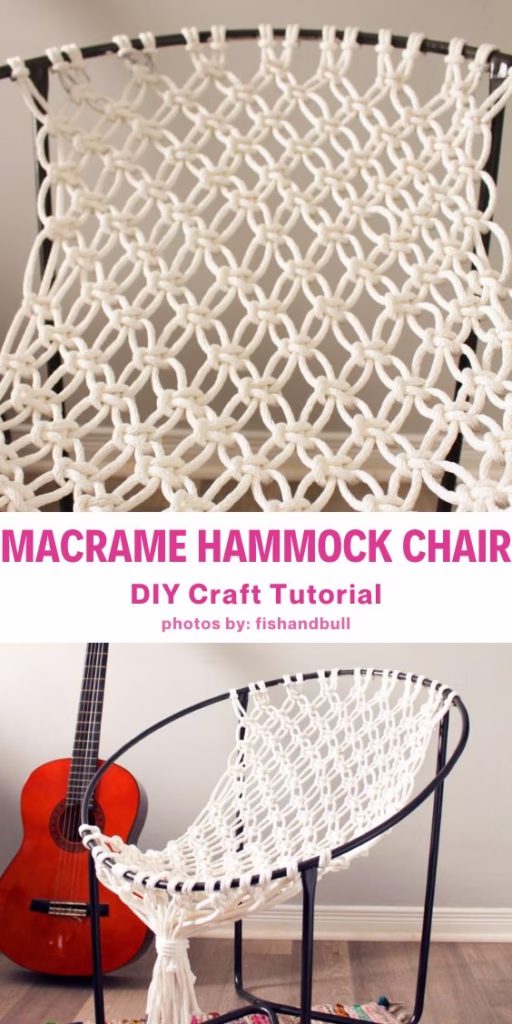 12. How to Make a DIY Macrame Hammock Chair