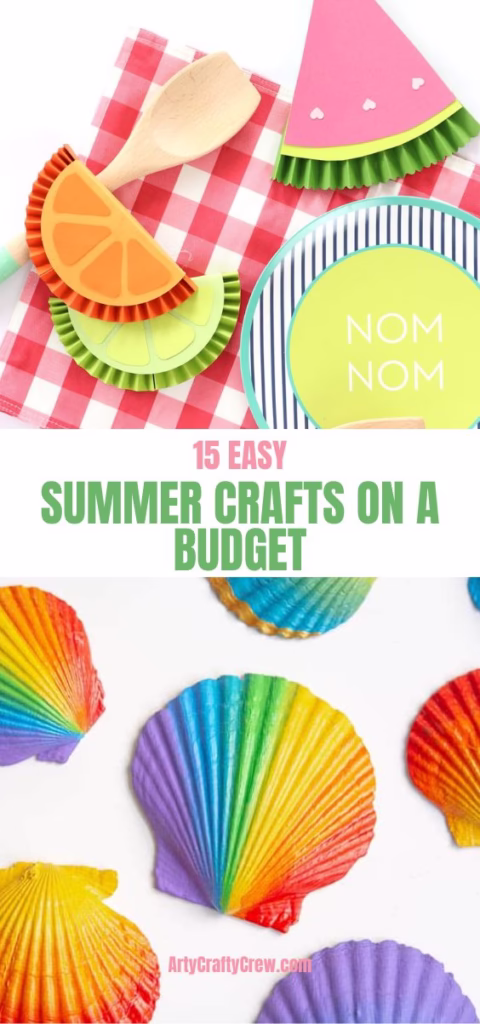 2. BLOG PIN 2 - 15 Easy Summer Crafts On A Budget - The Knit Crew