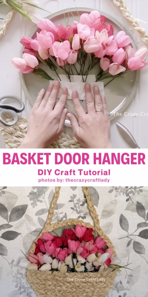 1. Basket Door Hanger - Arty Crafty Crew