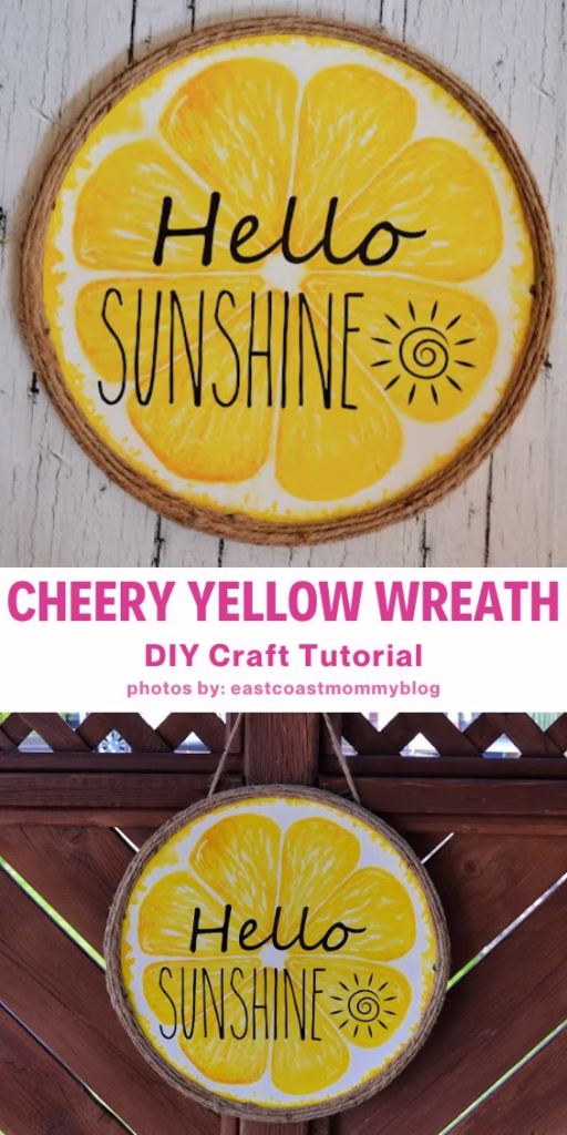 4. Cheery Yellow Wreath - Arty Crafty Crew