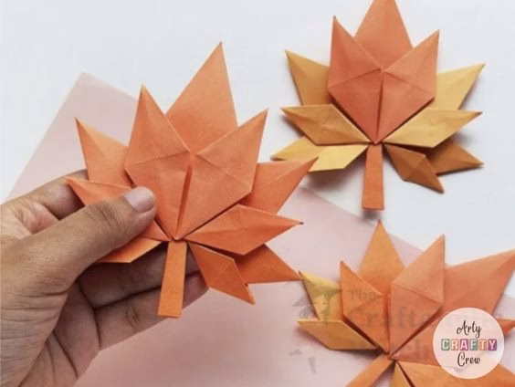 BLOG PHOTO 10 - Origami Maple Leaf - Curated by ArtyCraftyCrew