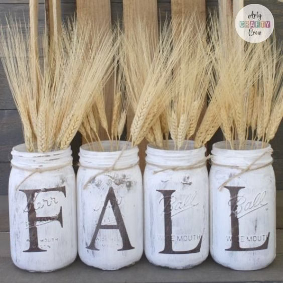 BLOG PHOTO 9 - Fall Rustic Mason Jars - Curated by ArtyCraftyCrew