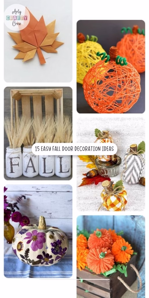 MAIN PIN 2 - 15 Easy Fall Door Decoration Ideas - Arty Crafty Crew