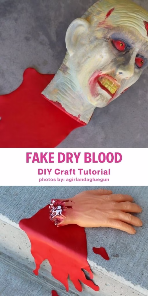 03 Fake Dry Blood - DIY Tutorial - Arty Crafty Crew