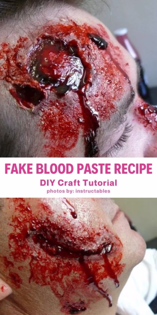 05 Fake Blood Paste - DIY Tutorial - Arty Crafty Crew