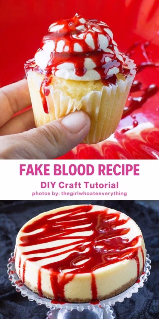 06 Edible Fake Blood for Halloween - DIY Tutorial - Arty Crafty Crew