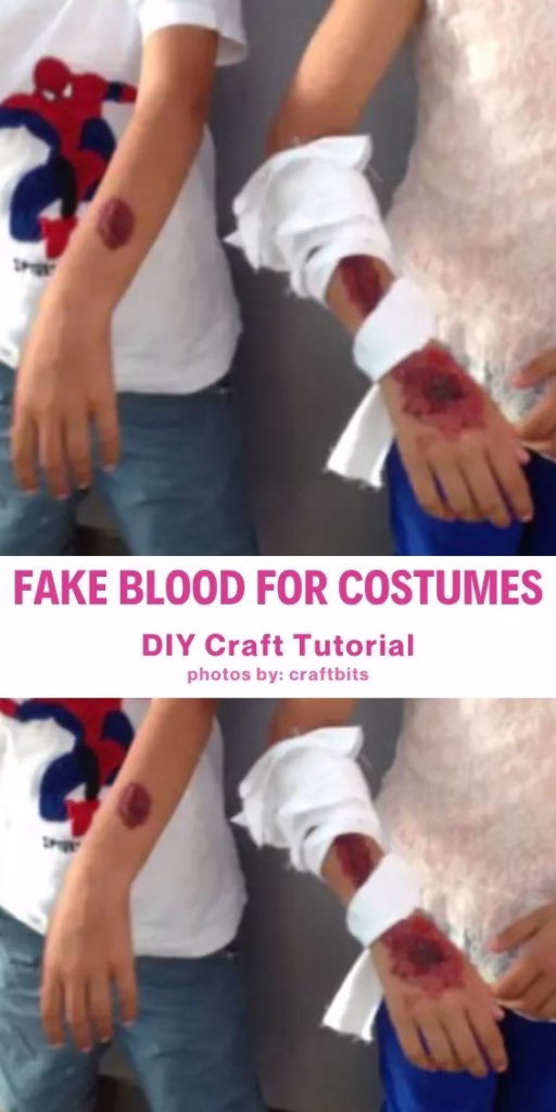 12 Fake Blood For costumes - DIY Tutorial - Arty Crafty Crew