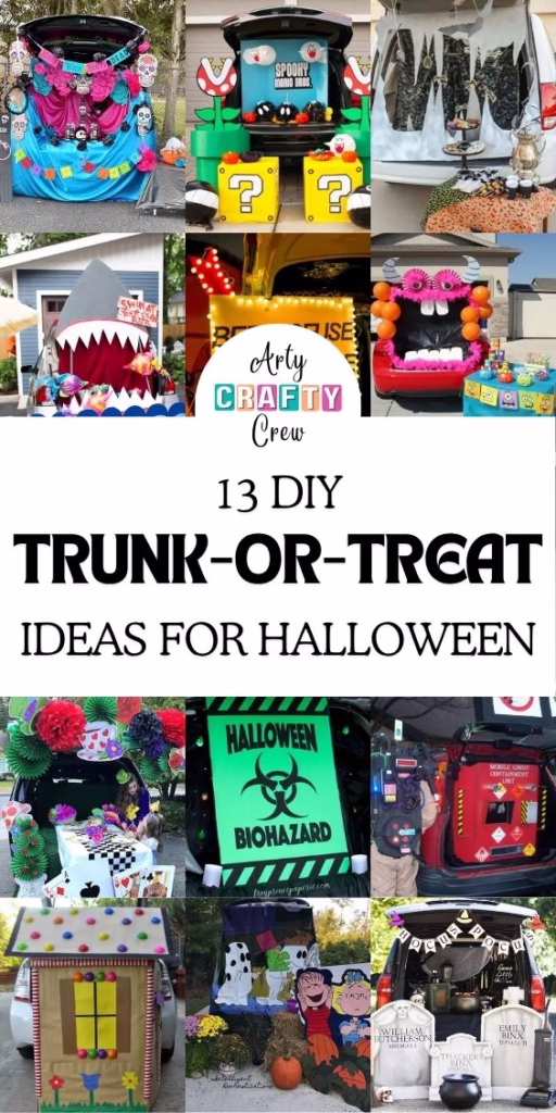 BLOG 1 - 13 Trunk-or-Treat Ideas for Halloween - Curated by Arty Crafty Crew
