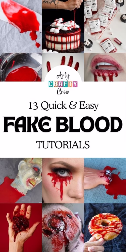 BLOG 1 - 13 Easy Ways On How To Make Fake Blood For Halloween - Curated by Arty Crafty Crew