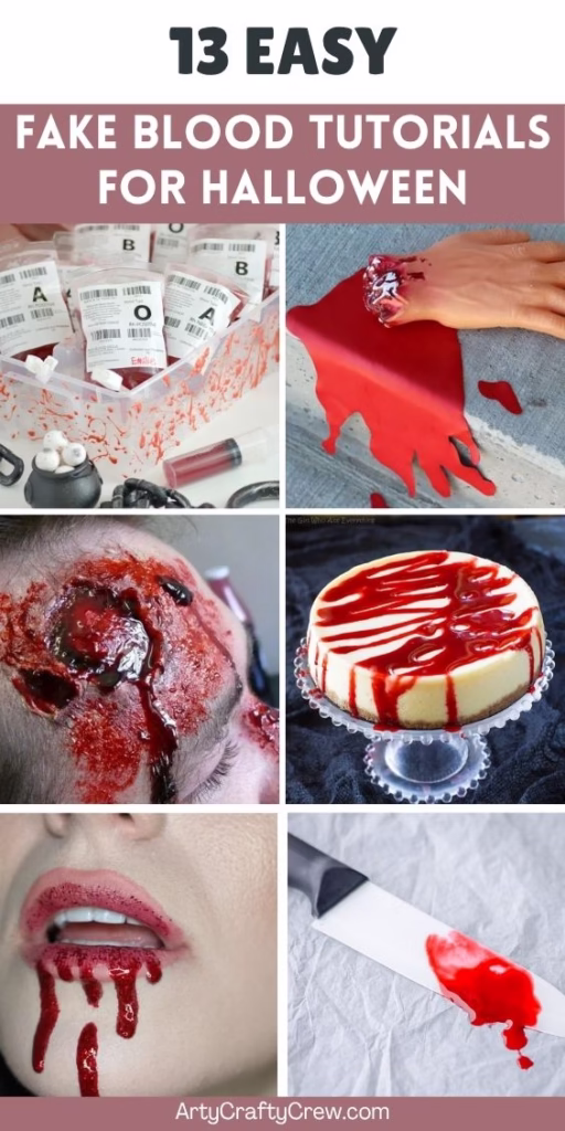 BLOG 3 - 13 Easy Ways On How To Make Fake Blood For Halloween - Curated by Arty Crafty Crew