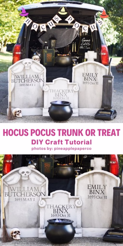 Idea 01 - 13 DIY Trunk Or Treat Ideas For Halloween - DIY Tutorial - Curated by Arty Crafty Crew