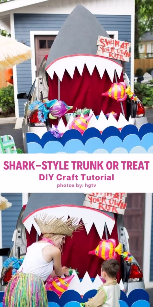Idea 12 - 13 DIY Trunk Or Treat Ideas For Halloween - DIY Tutorial - Curated by Arty Crafty Crew