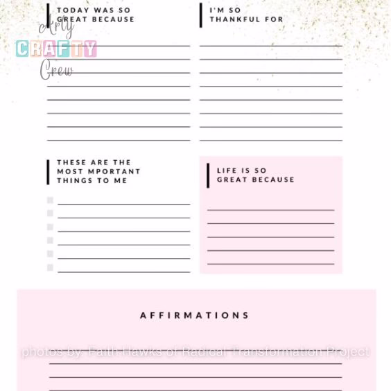 Mental Health Planner - Tutorials by Arty Crafty Crew