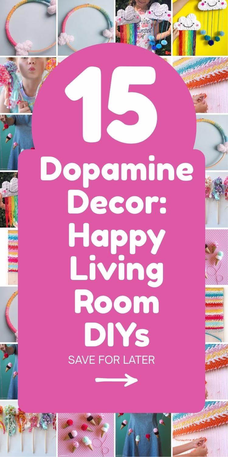 LOG 1 - 15 Dopamine Decor Ideas For Your Living Room - Arty Crafty Crew