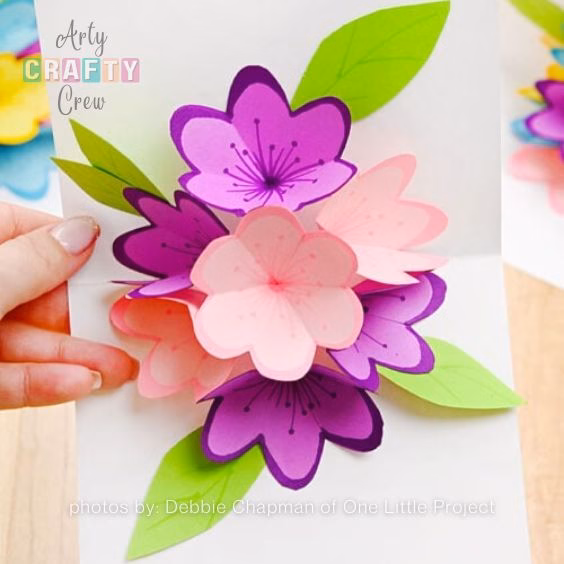 2. Pop-Up Flower Cards