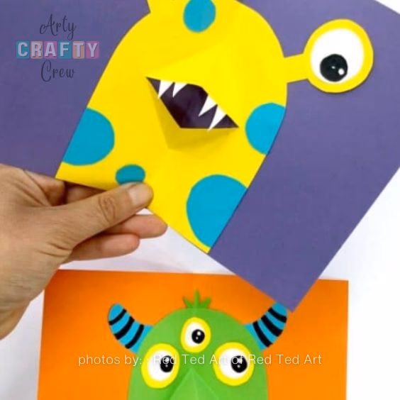 3. Pop Up Monster Card