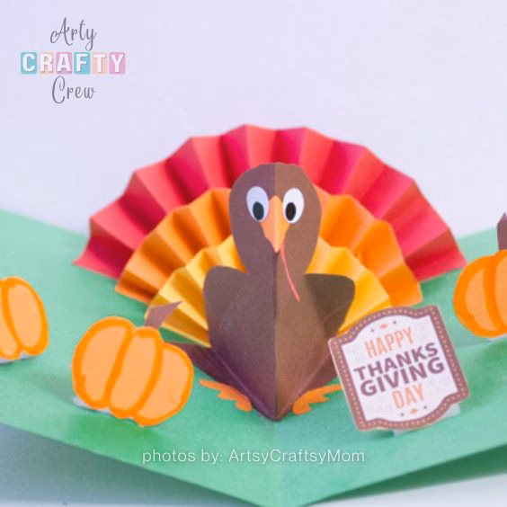 7. Turkey Pop Up Card