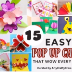 BLOG POSTER - 15 Easy Pop Up Cards That Wow Every Time - Arty Crafty Crew